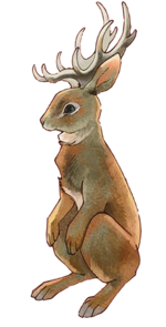 原作中的鹿角兔