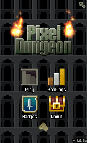Pixel dungeon main menu.png