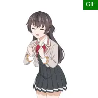 扭来扭去的周防有希.gif