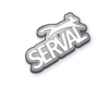 serval金属徽章