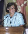 The Princess Maha Chakri Sirindhom of Thailand, delevring speech after receiving the Indira Gandhi Prize for Peace, Disarmament and Development, 2004, in New Delhi on November 19, 2005 (cropped).jpg