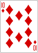 PlayingCards diamond 10.svg