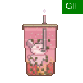 草莓奶茶鼠鼠.gif