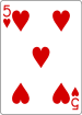 PlayingCards heart 5.svg