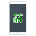 Cellphone with A Moegirl Logo.svg